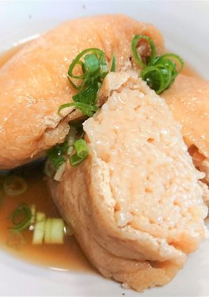 包んで煮るだけ！素麺の油揚げ包み煮-レシピのメイン写真