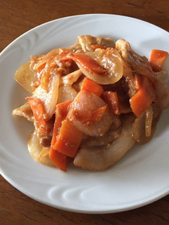 ふだ肉と野菜の味噌炒め-レシピのメイン写真
