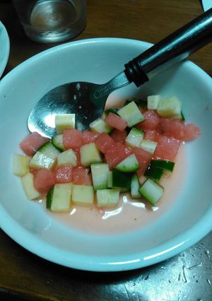 スイカときゅうりの夏野菜和え（サラダ）-レシピのメイン写真
