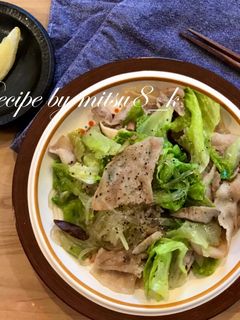 豚バラレタスと春雨のうま塩炒め-レシピのメイン写真