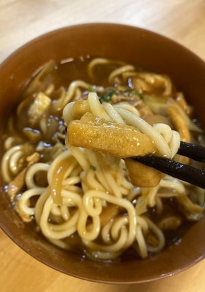 残ったカレーで本格カレーうどん-レシピのメイン写真