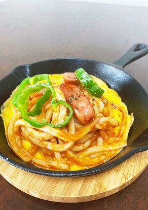 もちもち♡うどんナポリタン-レシピのメイン写真