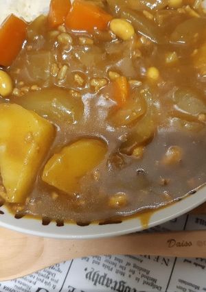 大豆入りカレー-レシピのメイン写真