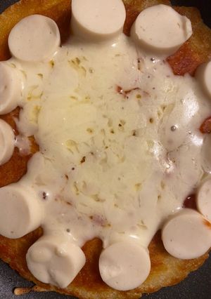お好み焼き粉でピザ風-レシピのメイン写真