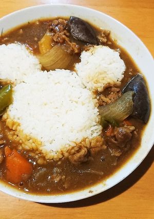 我が家の夏野菜カレー(ミッキーver.)-レシピのメイン写真