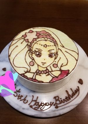 プリキュア　キュアソレイユ　キャラケーキ-レシピのメイン写真