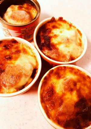 簡単!材料3つ♩さば味噌缶チーズグラタン-レシピのメイン写真