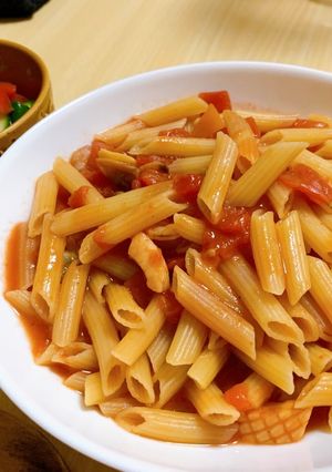 簡単トマトペンネ-レシピのメイン写真