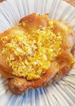 鶏もも肉の山椒ネギ味噌焼き(o^^o)♪-レシピのメイン写真