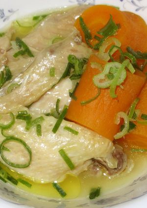 圧蒸しスープ鶏手羽人参-レシピのメイン写真