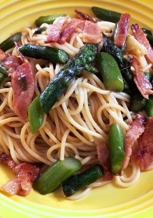 簡単♫ベーコンとアスパラの和風パスタ-レシピのメイン写真