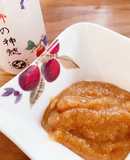 梅シロップの梅肉を使った柿酢ドレッシング