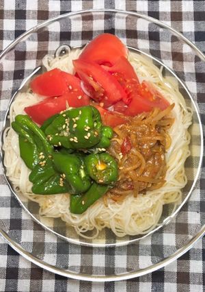 ★遠野パドロンのスタミナうま辛そうめん★-レシピのメイン写真