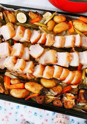 豚バラブロックで簡単オーブン焼き♥-レシピのメイン写真
