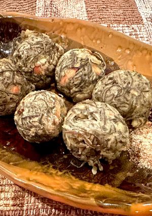 新食感/揚げないたこ焼き風のもずく天ぷら-レシピのメイン写真