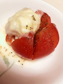 ピザ風チーズトマト-レシピのメイン写真