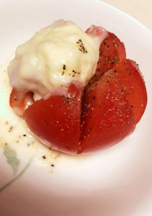 ピザ風チーズトマト-レシピのメイン写真