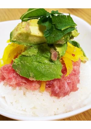 トロたくアボカド丼-レシピのメイン写真