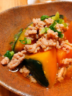 カボチャ煮 の 挽肉そぼろ煮-レシピのメイン写真