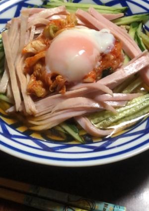 材料切って乗せるだけ☆韓国風そうめん-レシピのメイン写真