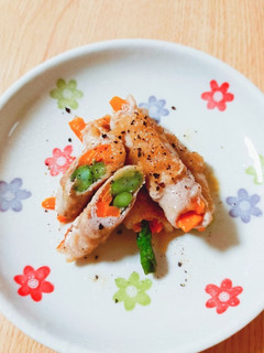 ☆おろし玉ねぎの塩ダレで!野菜の肉巻き☆-レシピのメイン写真