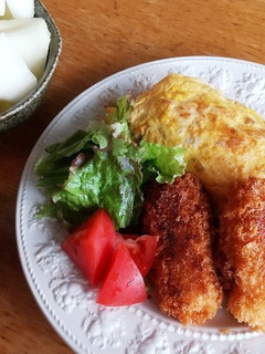 お昼ごはん!カニクリームコロッケ-レシピのメイン写真