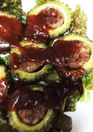 ゴーヤの肉詰め❀-レシピのメイン写真