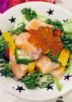 パプリカ&オクラのロミロミサーモン★-レシピのメイン写真