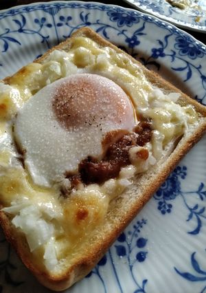 カレー卵トースト-レシピのメイン写真
