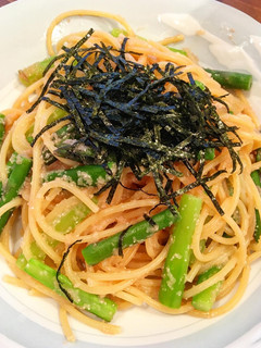 アスパラのたらこスパゲティ-レシピのメイン写真