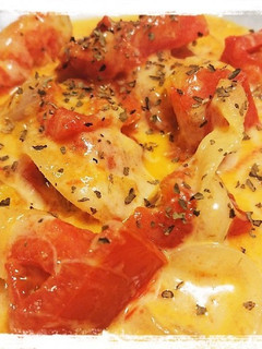 あつあつで食べて!!トマトのチーズ炒め-レシピのメイン写真
