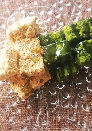 レンジ簡単☆抹茶ソイミルク信玄餅風☆米粉-レシピのメイン写真
