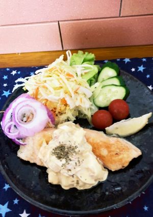 サーモンのアーリオオーリオソテー♡-レシピのメイン写真