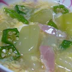 รูปของ 冬瓜と帆立、ペーコンのうま煮～