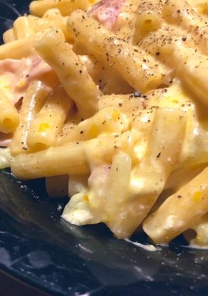 【一人ランチ】ワンポットカルボナーラ-レシピのメイン写真