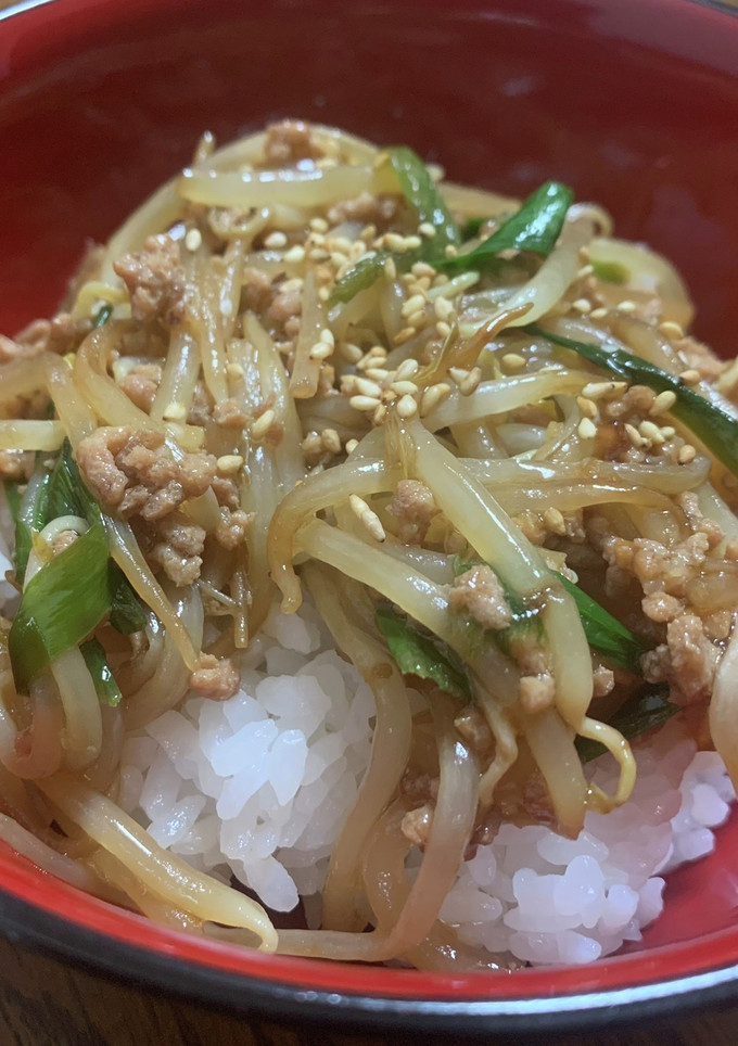 節約♡もやしと挽き肉のあんかけ丼-レシピのメイン写真
