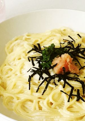 たらこクリームパスタ♡牛乳とコンソメで☆-レシピのメイン写真