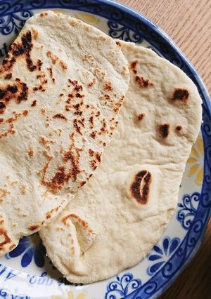 フライパンで焼く☆簡単ナン♪ピザ生地にも-レシピのメイン写真