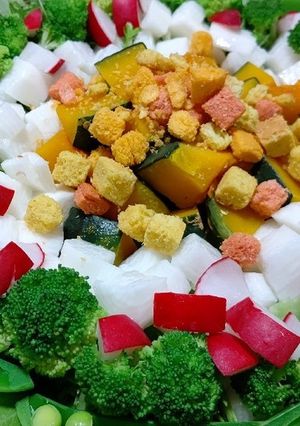 彩り❤️長いもカボチャのごちそうサラダ-レシピのメイン写真