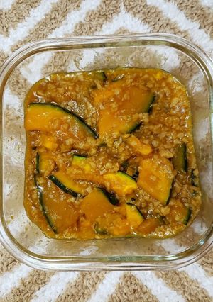 超簡単！ソイミートでかぼちゃそぼろ煮-レシピのメイン写真