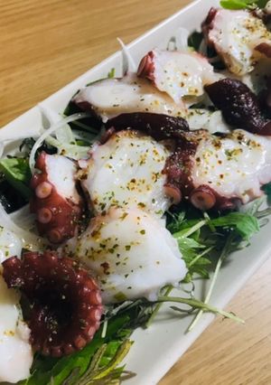 簡単タコのカルパッチョ-レシピのメイン写真