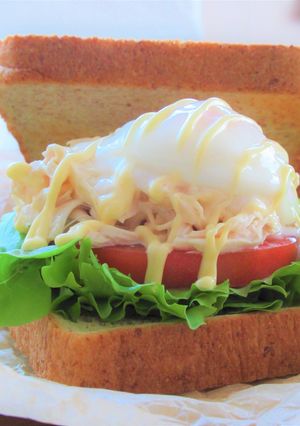 チキンと茹で卵とトマトのサンドウィッチ-レシピのメイン写真