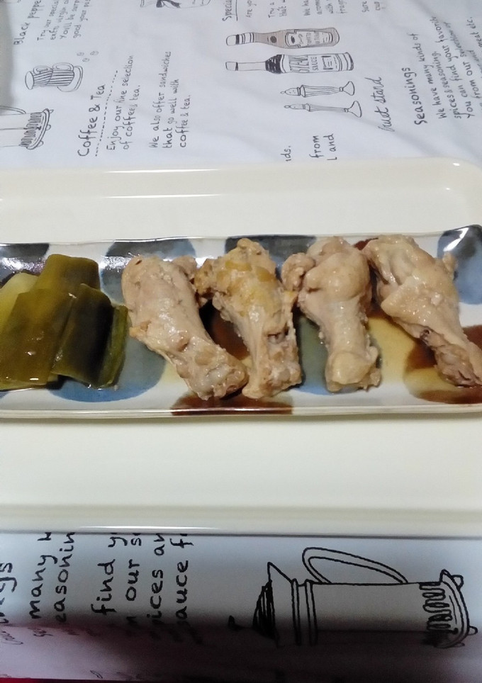 手羽元とネギの煮物。-レシピのメイン写真