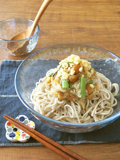 ごま油香る☆山菜たっぷりおろしそば-レシピのメイン写真