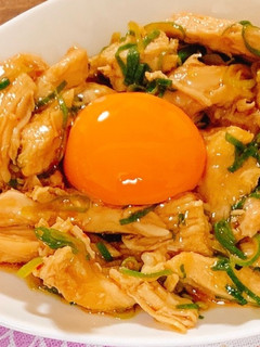 うまうま!鶏むねユッケ☆-レシピのメイン写真