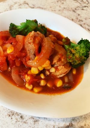 簡単！チキンのトマト煮-レシピのメイン写真