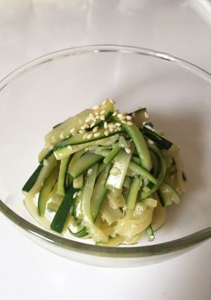 作り置き副菜！簡単ズッキーニの炒めナムル-レシピのメイン写真