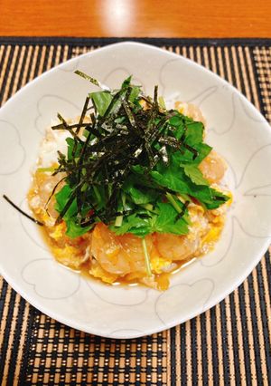 天かすで即席簡単！海老の天卵とじ丼☆★-レシピのメイン写真