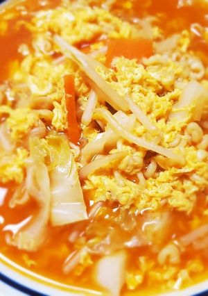 【アレンジ】激辛！酸辣湯風辛ラーメン-レシピのメイン写真