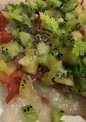 真鯛のカルパッチョ　キウイソース-レシピのメイン写真